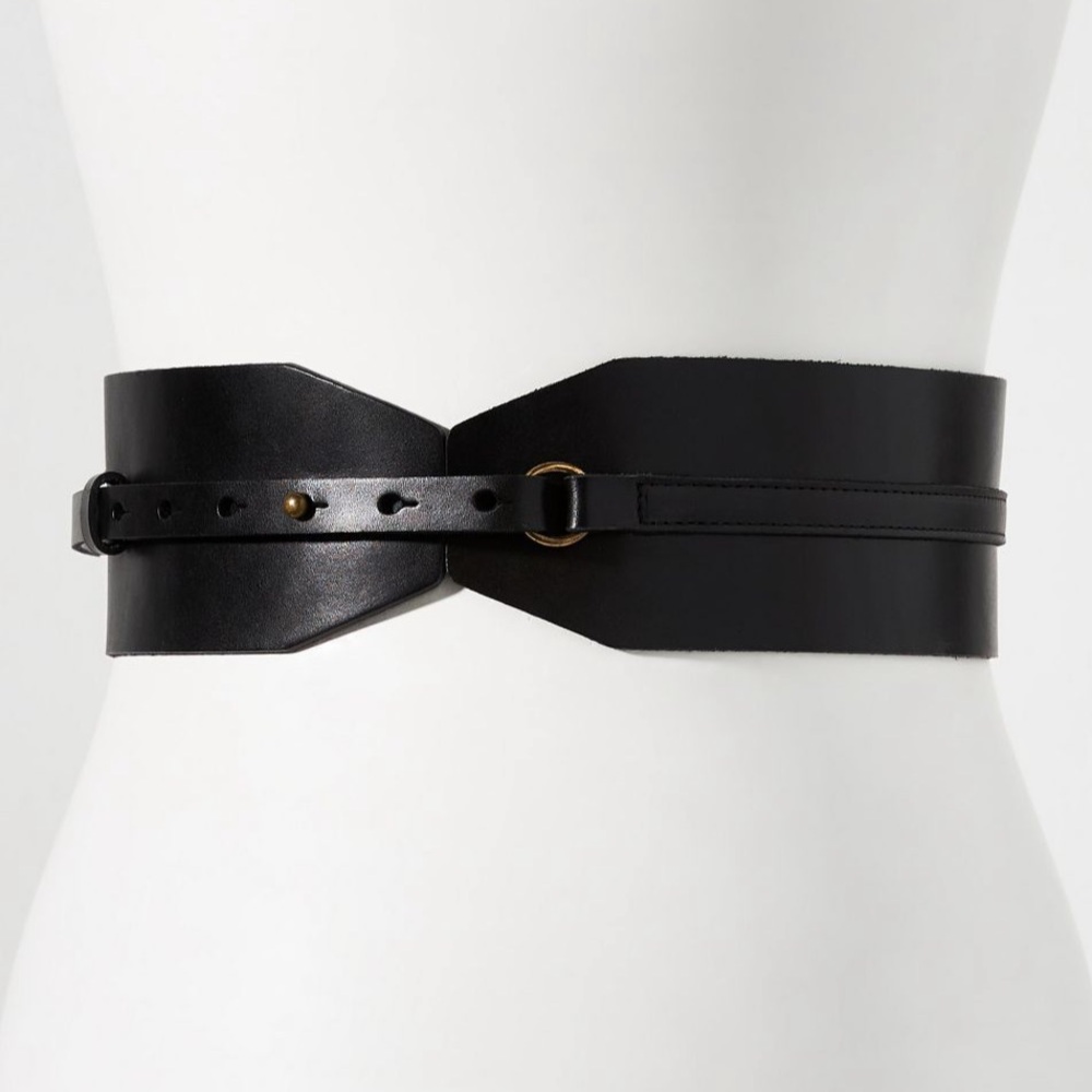 Anthropologie Corset Leather Belt XS